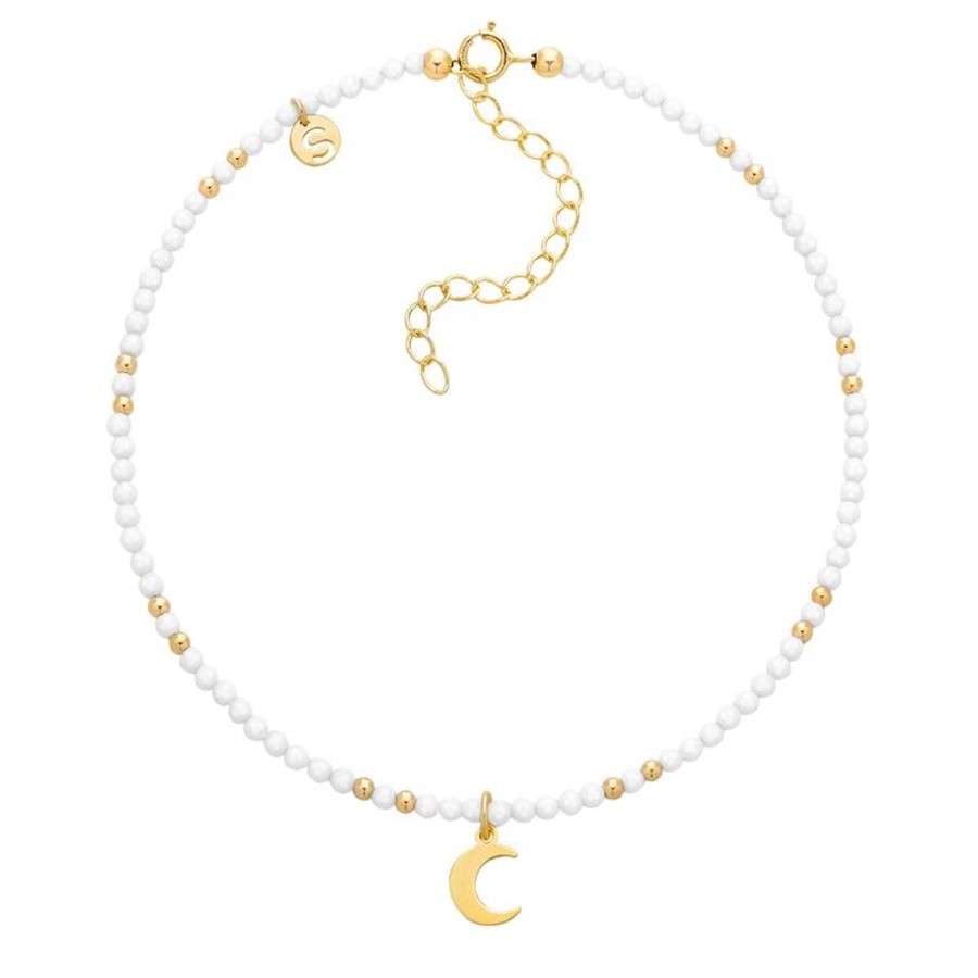 Bransoletki Selfie Jewellery | Bransoletka Na Kostke Moon Essence Tridacna -