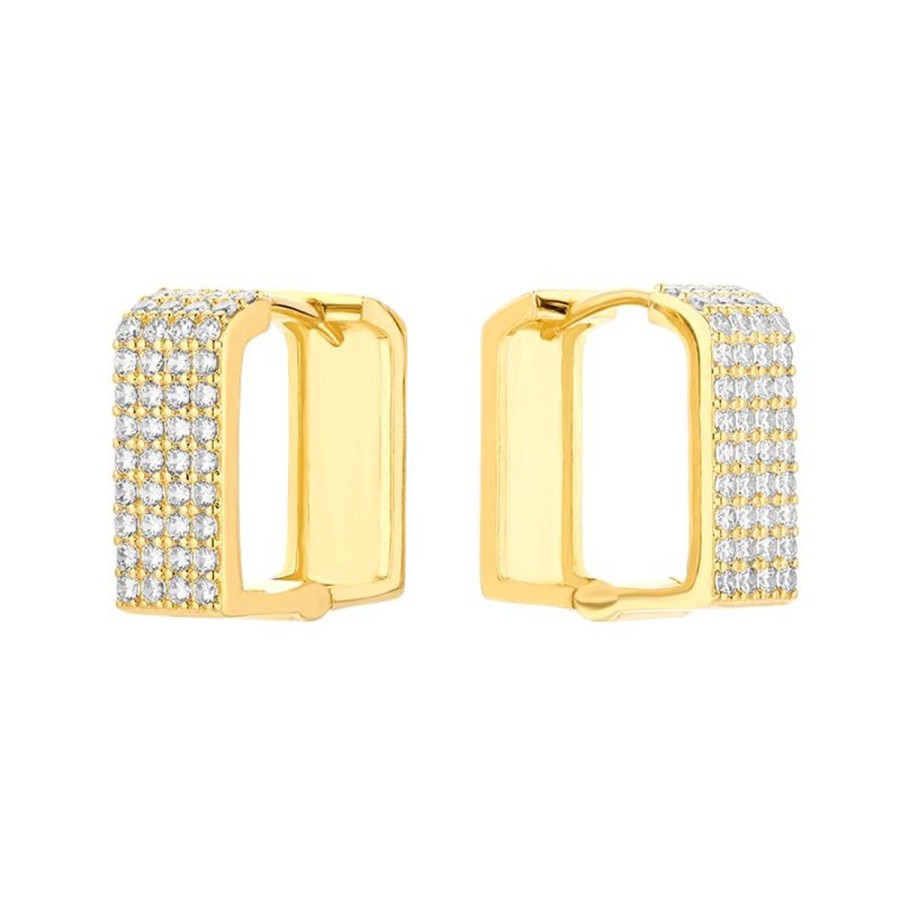 Kolczyki Selfie Jewellery | Kolczyki So Edgy Gold -