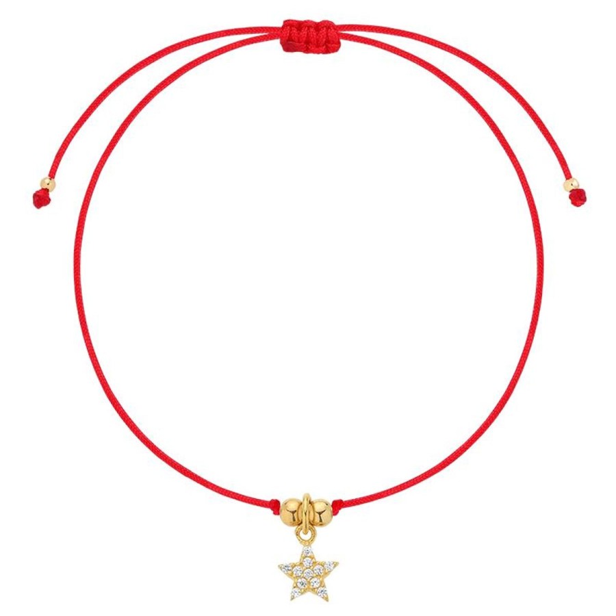 Bransoletki Selfie Jewellery | Bransoletka Na Lince Shooting Star Red Gold -