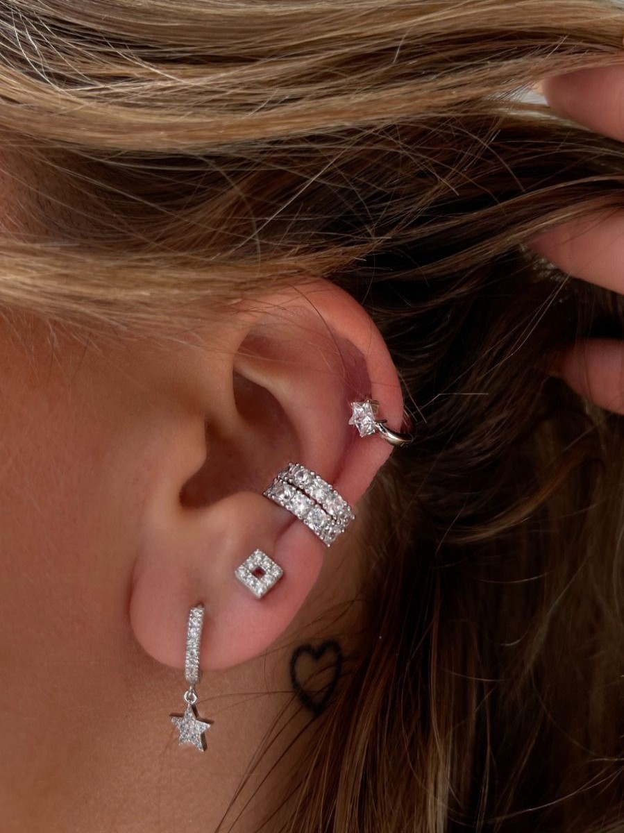 Kolczyki Selfie Jewellery | Kolczyk Cutie Star Piercing Silver -