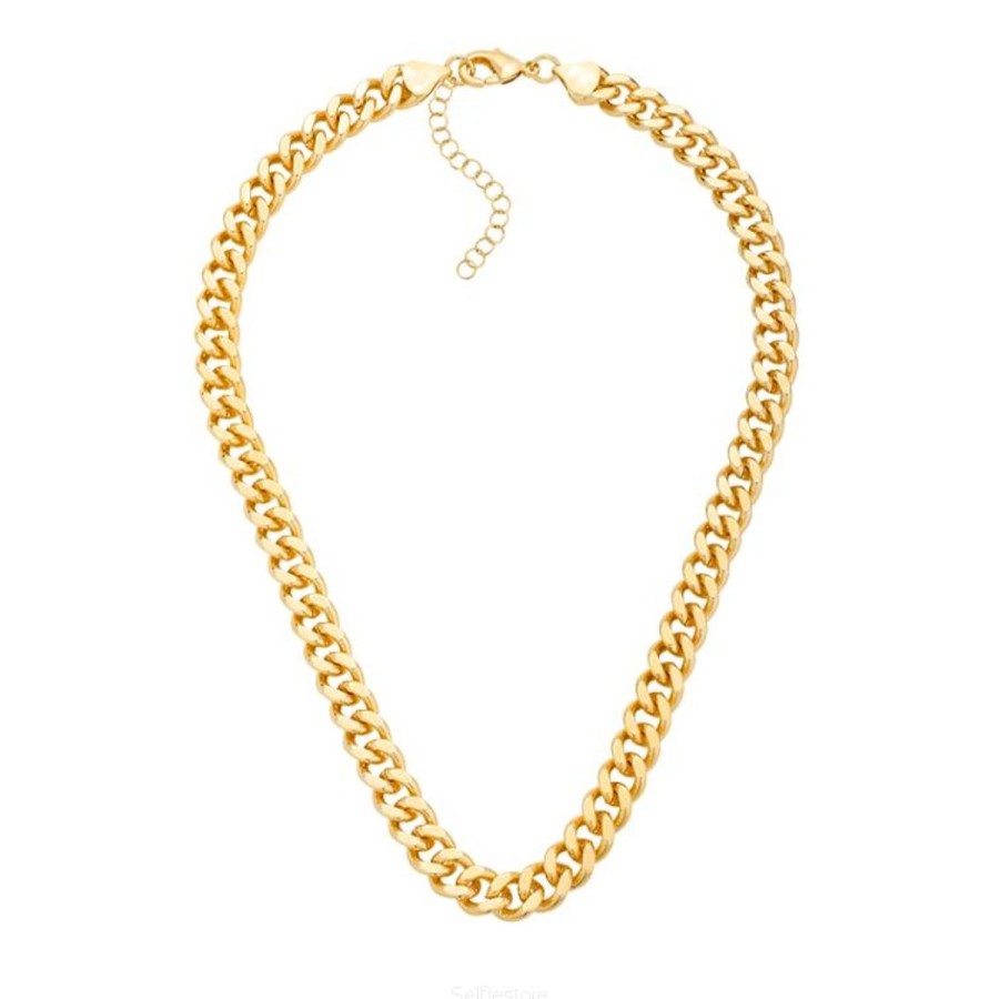 Naszyjniki Selfie Jewellery | Naszyjnik Z Lancuchem Kim Gold -