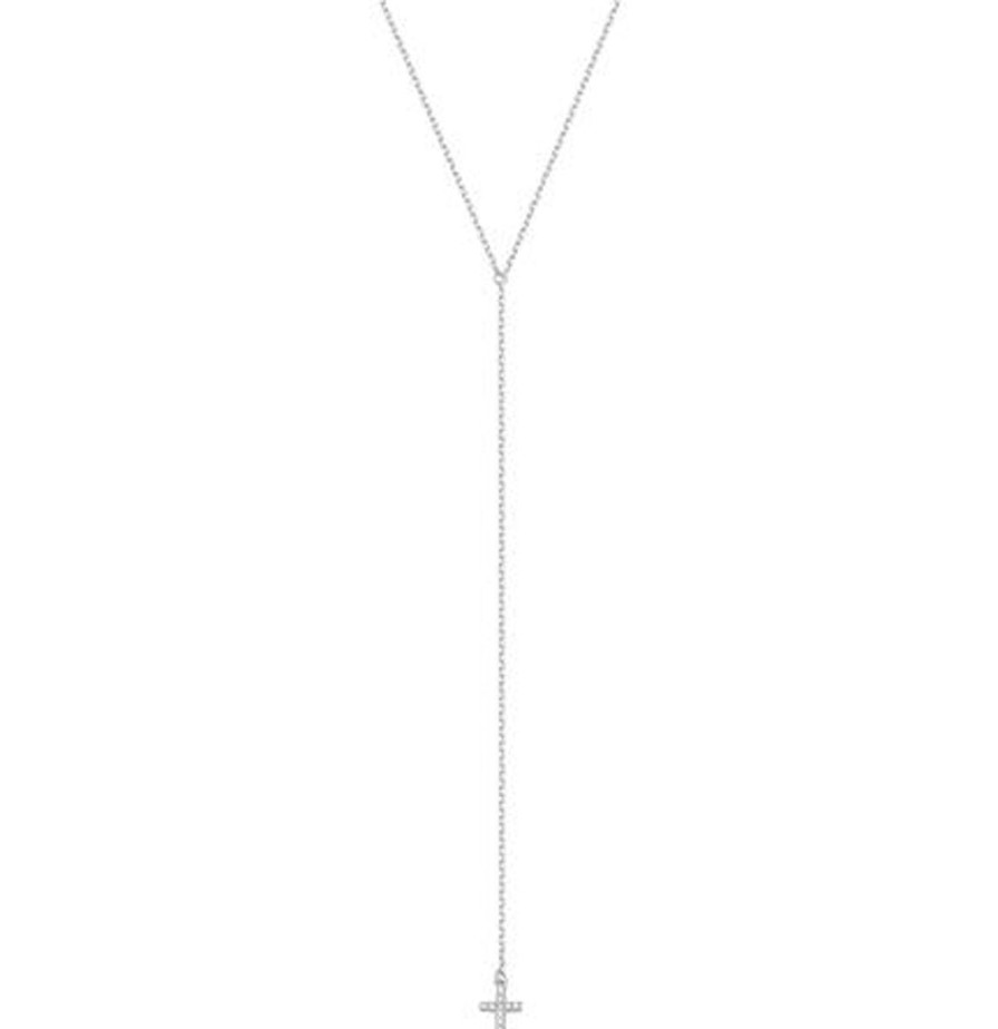 Naszyjniki Selfie Jewellery | Naszyjnik Delicate Cross Srebrny -